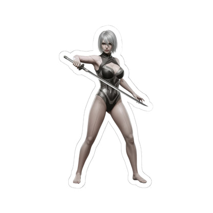 A2 Nier Sticker – Sci-Fi Game Vinyl Sticker for Laptops & Indoor Decor featuring detailed glossy vinyl character art ready for laptops and indoor decor