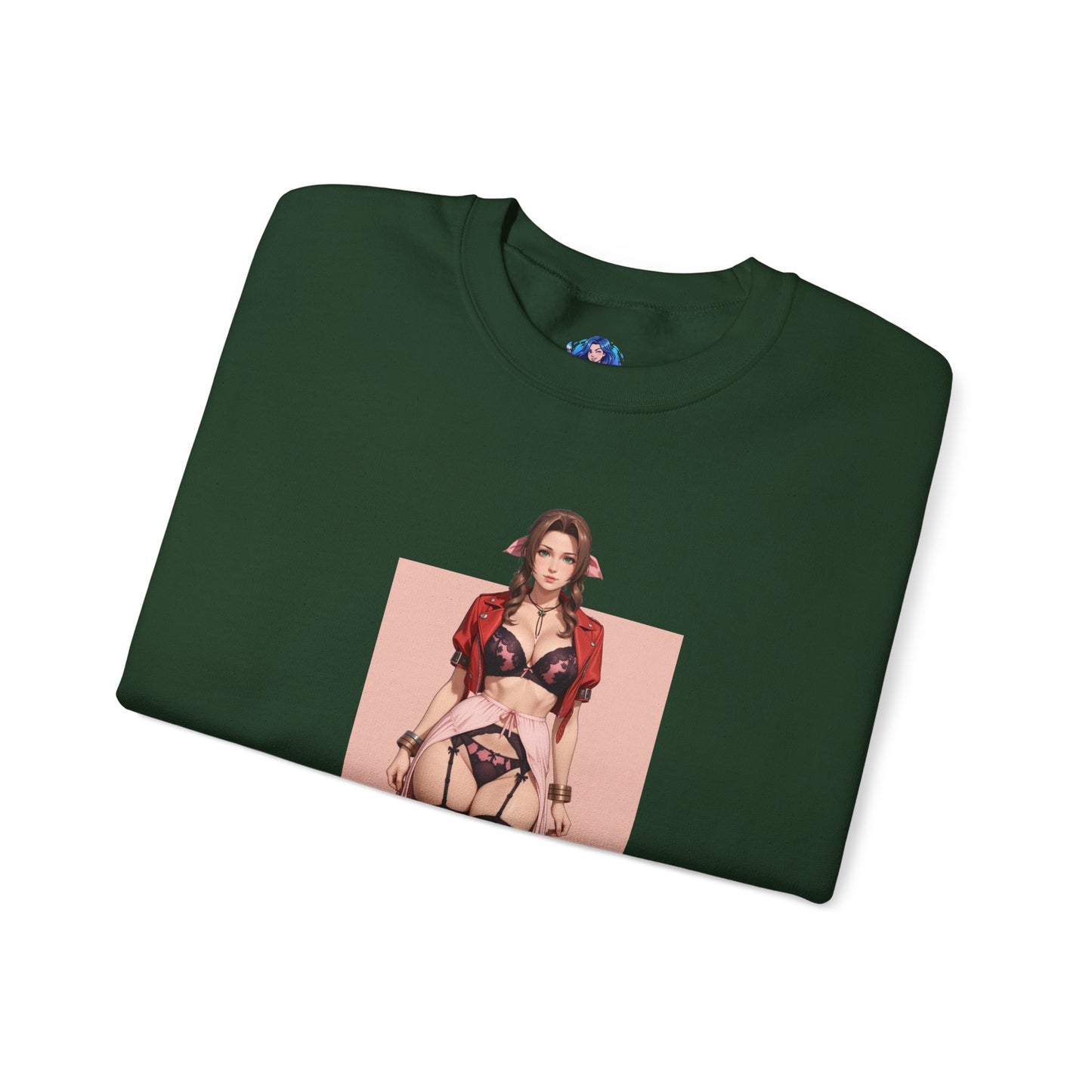 Толстовка Aerith Gainsborough, FFVII Crewneck, елегантний ігровий одяг для колекціонерів