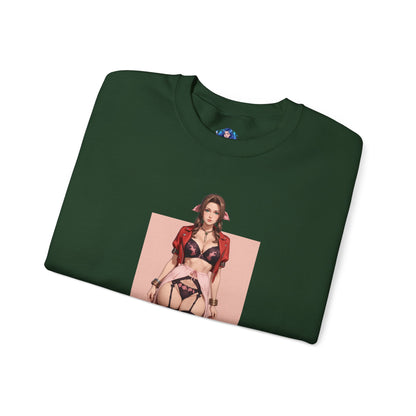 Толстовка Aerith Gainsborough, FFVII Crewneck, елегантний ігровий одяг для колекціонерів