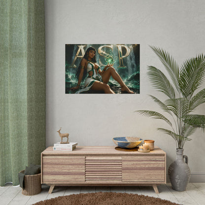 Comic Wall Art ASP Poster Heroine Room Decor Collectible Character Print