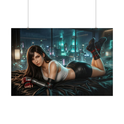 Tifa Lockhart Poster, Final Fantasy Wall Art, Gaming Print Decor