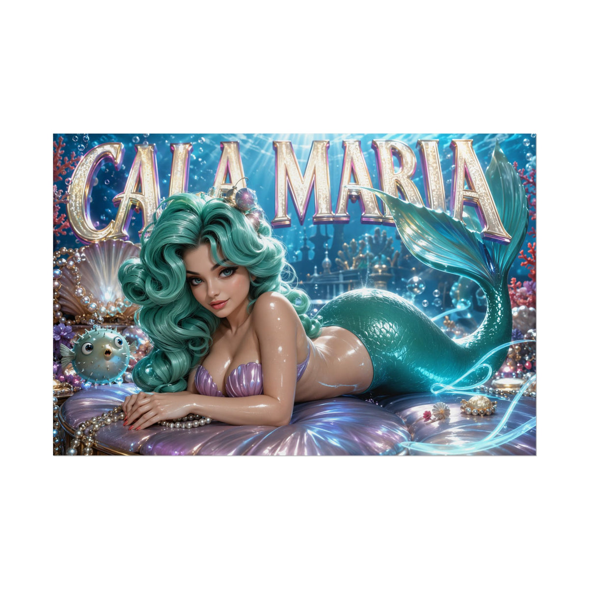 Game Room Decor Cala Maria Cuphead Poster Gaming Wall Art Character Print