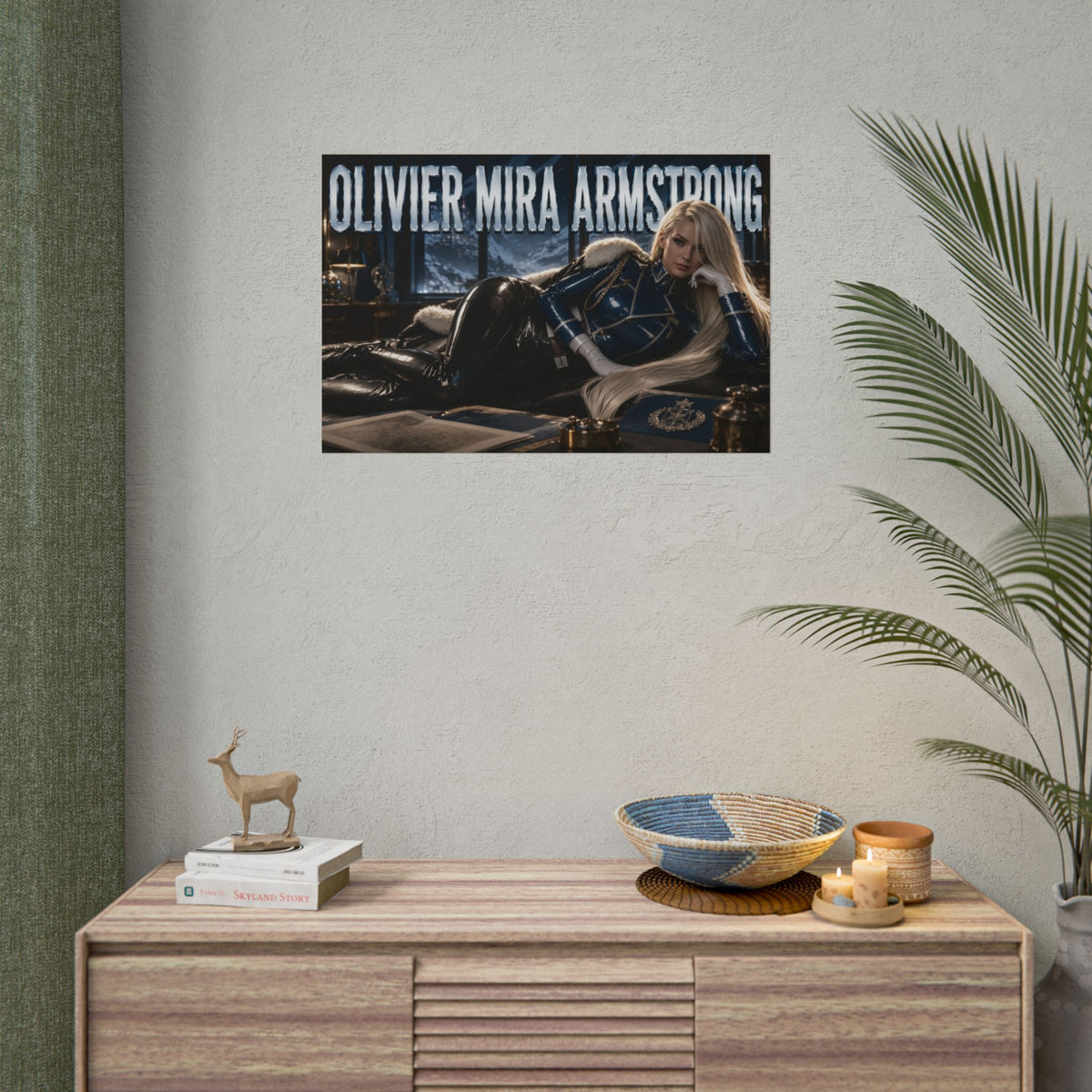 Olivier Mira Armstrong Fullmetal Alchemist Poster Wall Art Character Room Decor