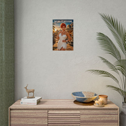 Wilma Flintstone The Flintstones Poster Cartoon Wall Art Print