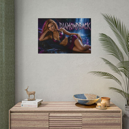 Comic Wall Art Diamondback Poster Heroine Room Decor Collectible Character Print