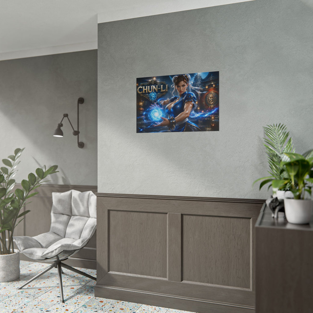 Chun Li Gaming Poster Wall Art Gamer Room Decor Collectible Print