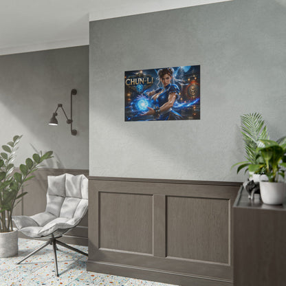 Chun Li Gaming Poster Wall Art Gamer Room Decor Collectible Print