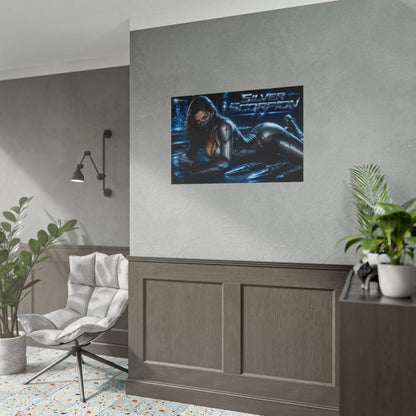 Silver Scorpion Character Poster Comic Style Wall Decor Bedroom Collector Gift