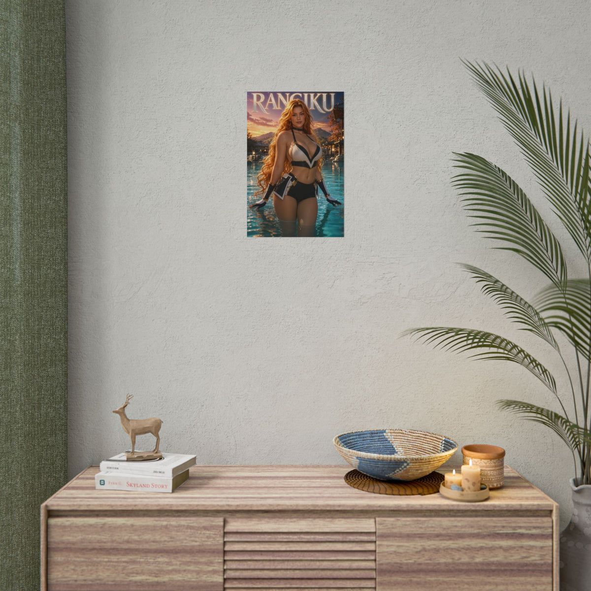 Rangiku Matsumoto Bleach Poster Anime Wall Art Manga Style Bedroom Room Decor