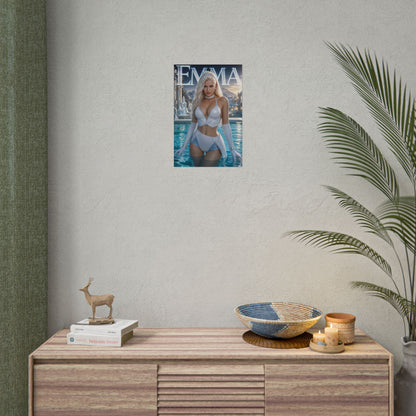 Emma Frost Comic Poster Character Wall Art Collector Room Decor Art Print