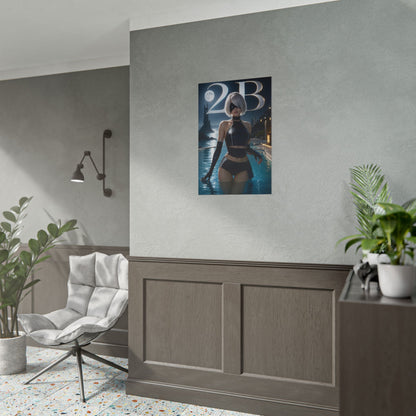 Game Room Decor 2B Wall Art Poster Collectible Character Print Collector Gift