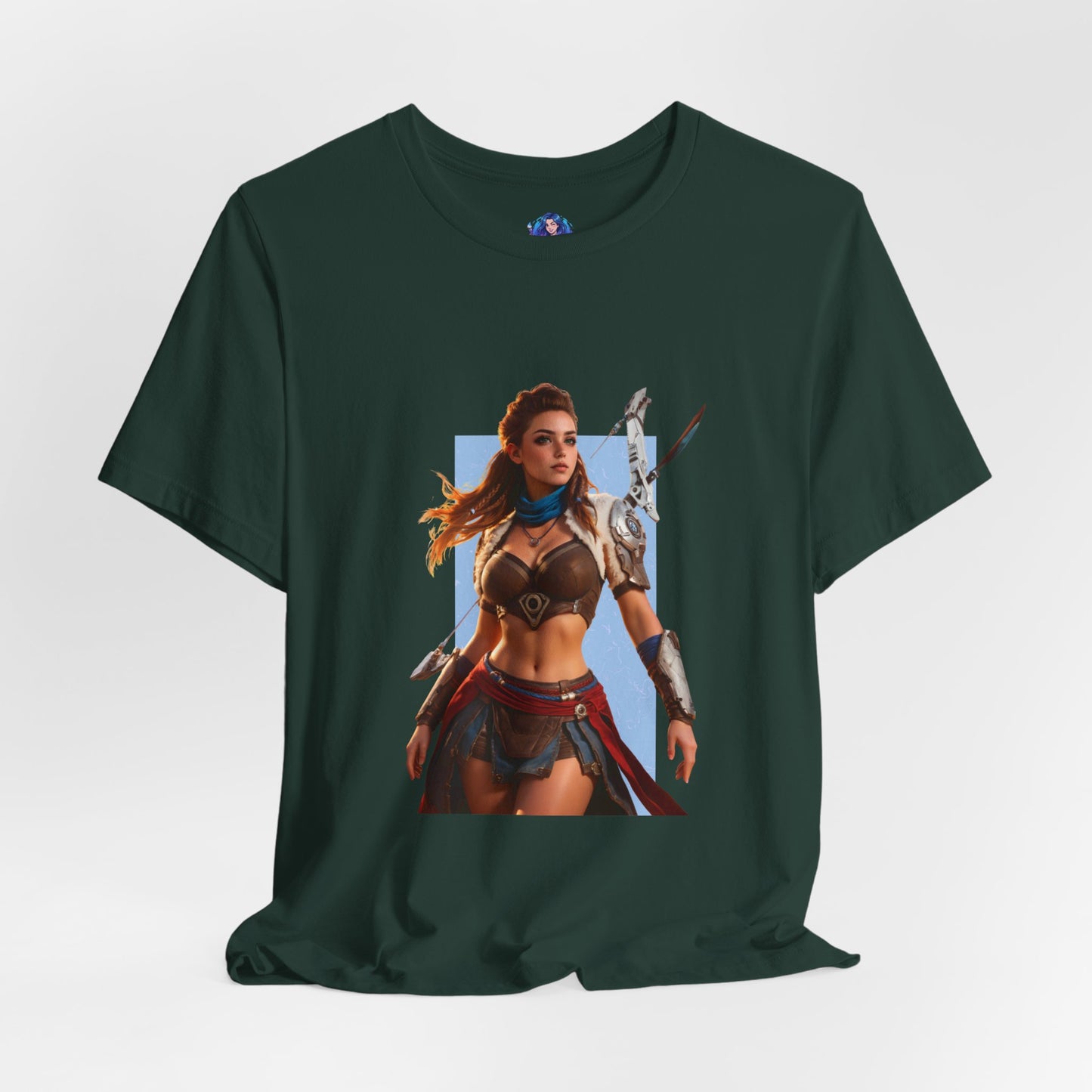 Aloy-T-Shirt | Horizon-Heldin-Shirt für Gamer &amp; Anime-Fans | Tapfere Jägerin-Shirt