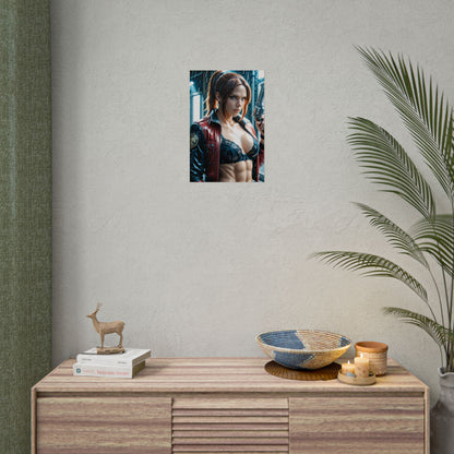 Постер Клер Редфілд | Настінне мистецтво героя виживання для ігрової обстановки або спальні