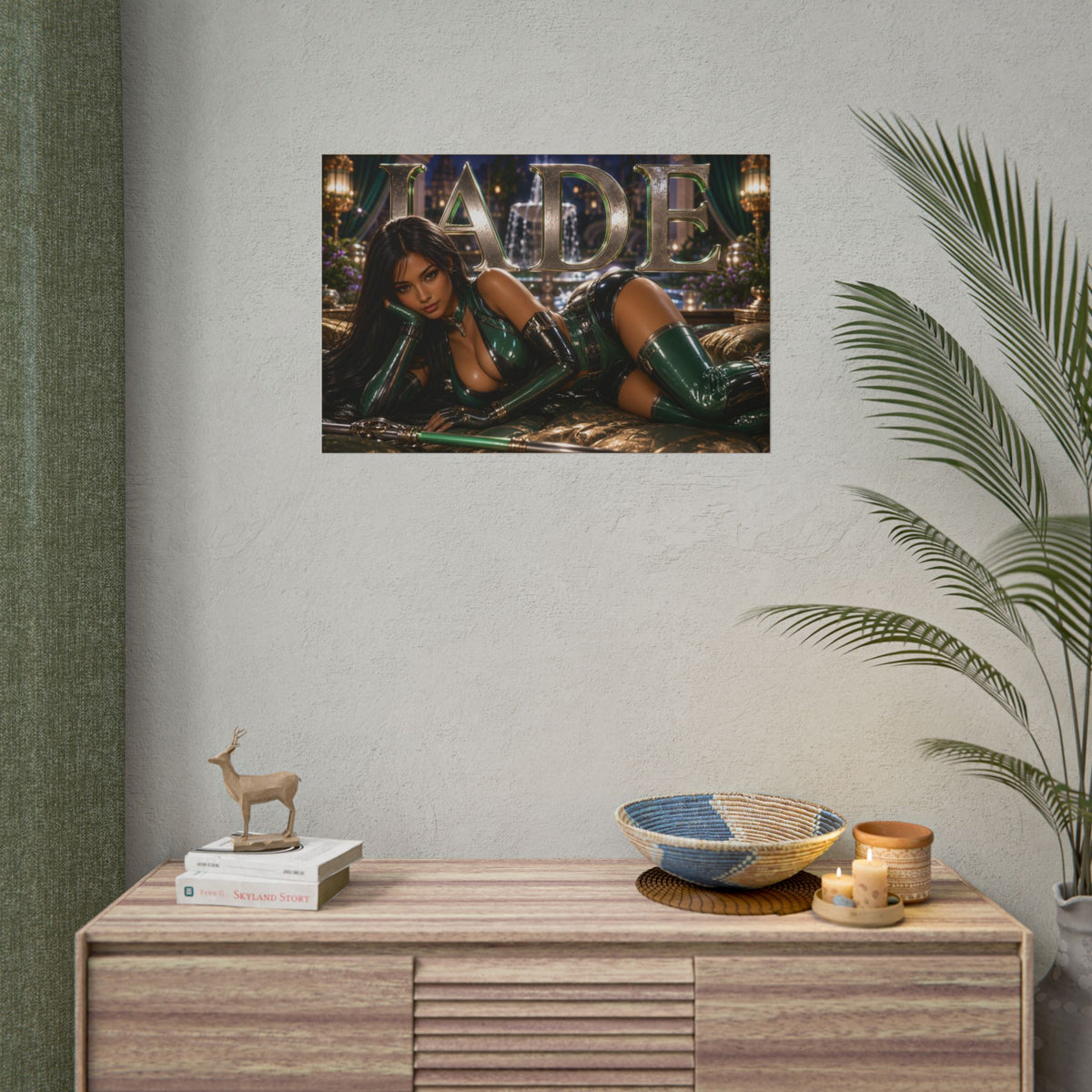 Game Room Decor Jade Mortal Kombat Poster Gaming Wall Art Character Print