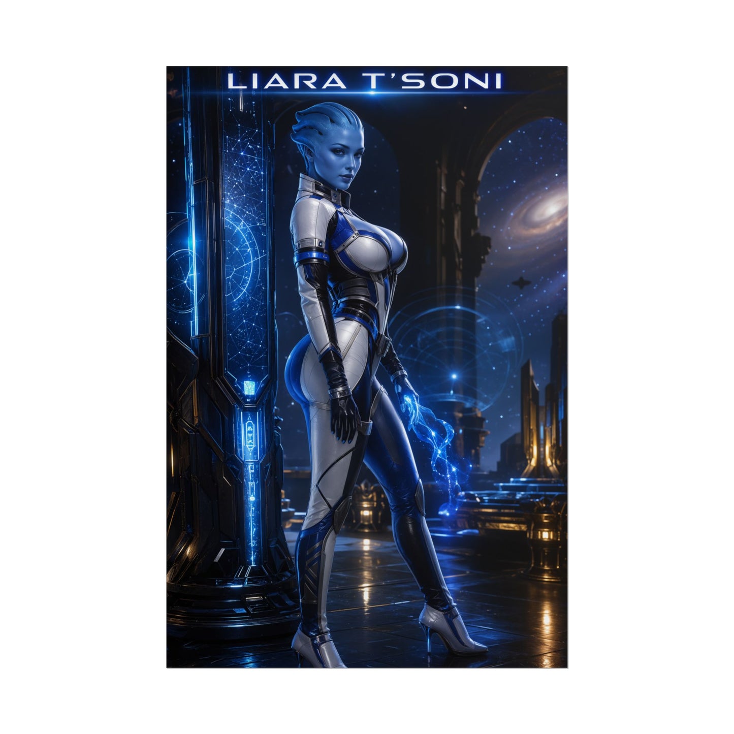 Liara T'Soni Mass Effect Poster Gaming Wall Art Print Decor