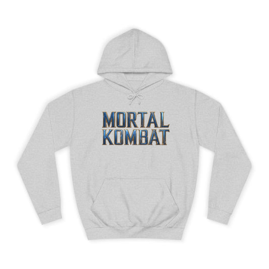 Kitana Hoodie | Mortal Kombat Hoodie | Anime Warrior Princess Pullover gray hoodie with bold Mortal Kombat logo, lightweight cotton streetwear