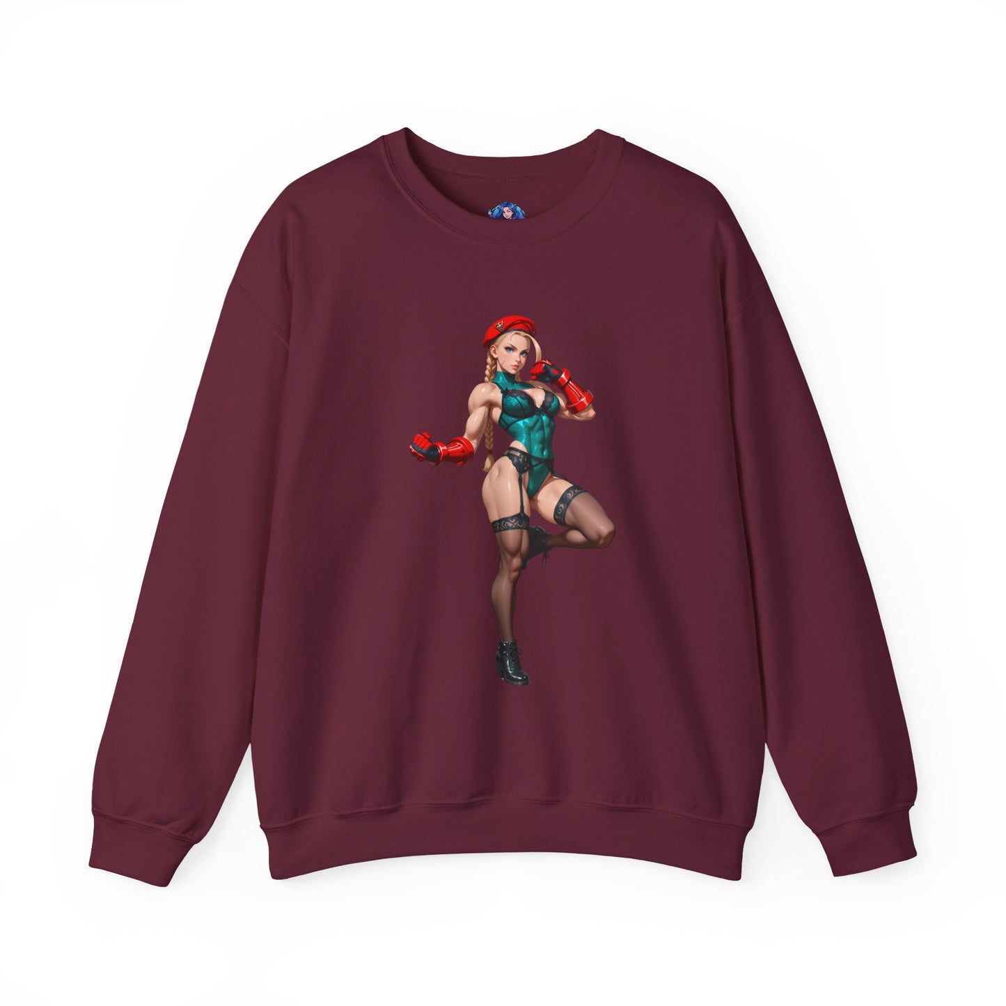 Біла толстовка Cammy, чохол Street Fighter Crewneck, ігровий одяг для бійців та фанатів