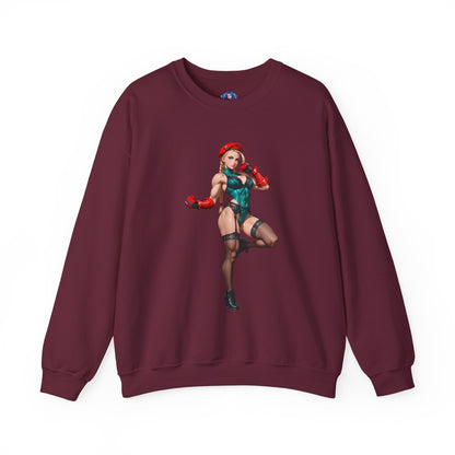 Біла толстовка Cammy, чохол Street Fighter Crewneck, ігровий одяг для бійців та фанатів