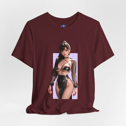 Eve Stellar Blade Grafik-T-Shirt | Sci-Fi-Kampfheldinnen-T-Shirt für Gamer | Anime-Heldin-Shirt