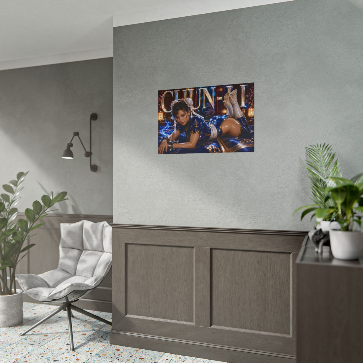 Chun Li Street Fighter Poster Gaming Wall Art Gamer Room Decor Collectible Print