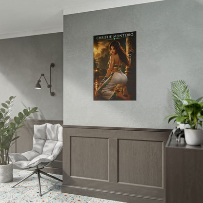 Christie Monteiro Poster, Tekken Wall Art, Gaming Print, Pin Up Decor