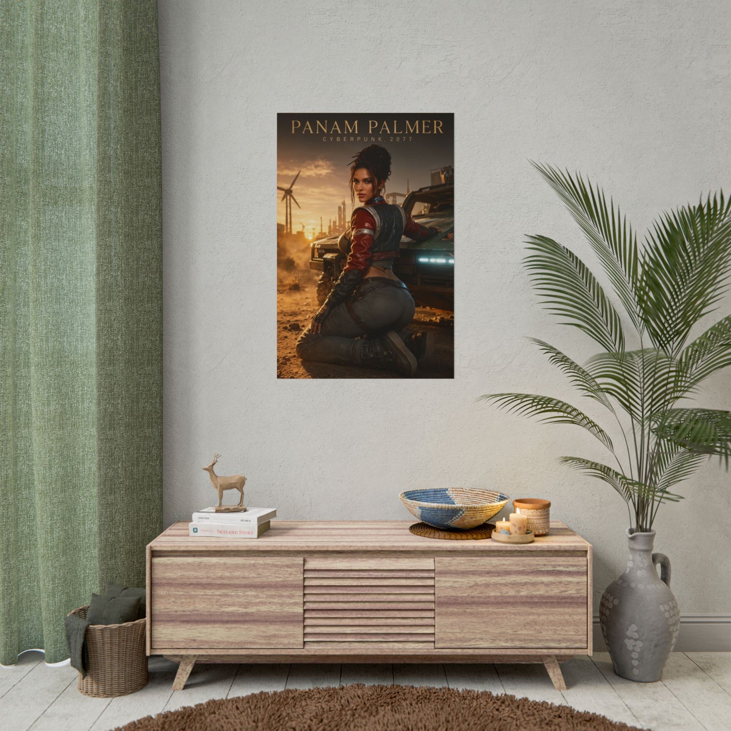 Panam Palmer Poster, Cyberpunk 2077 Wall Art, Gaming Print, Gamer Decor