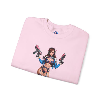 D.Va-Sweatshirt, Mech-Pilot-Rundhalsausschnitt, bequeme Gamer-Streetwear für Overwatch-Fans