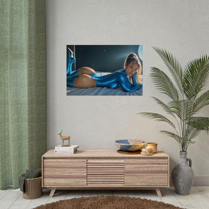 Настінне мистецтво Самус Аран | Плакат із героєм наукової фантастики для ігрової кімнати або інсталяції