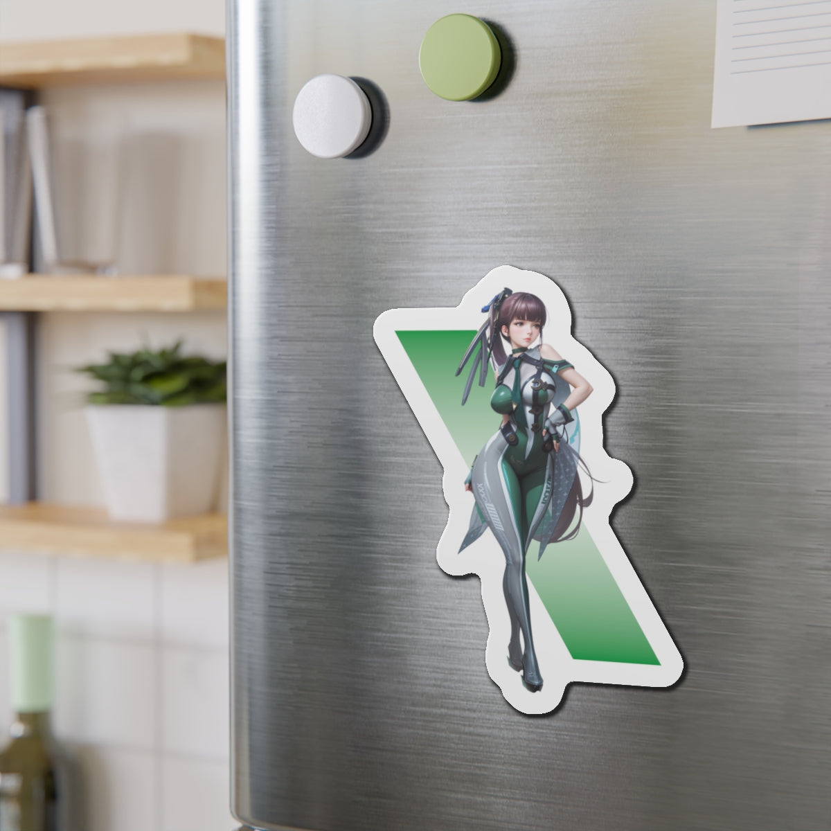 Eve Stellar Blade Magnet – Anime Sci-Fi Heroine Fridge Magnet, Gamer Decor