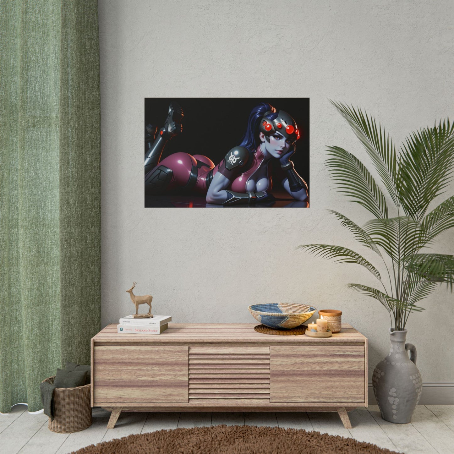 Аніме-постер "Вдова-вдівець" | Настінне мистецтво Вайфу для ігрової конфігурації або кімнати отаку