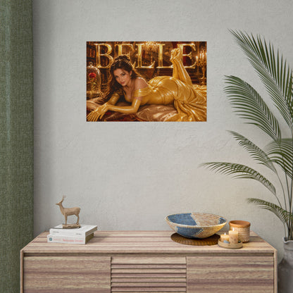 Belle Beauty and the Beast Poster Fantasy Wall Art Room Decor Collectible Print