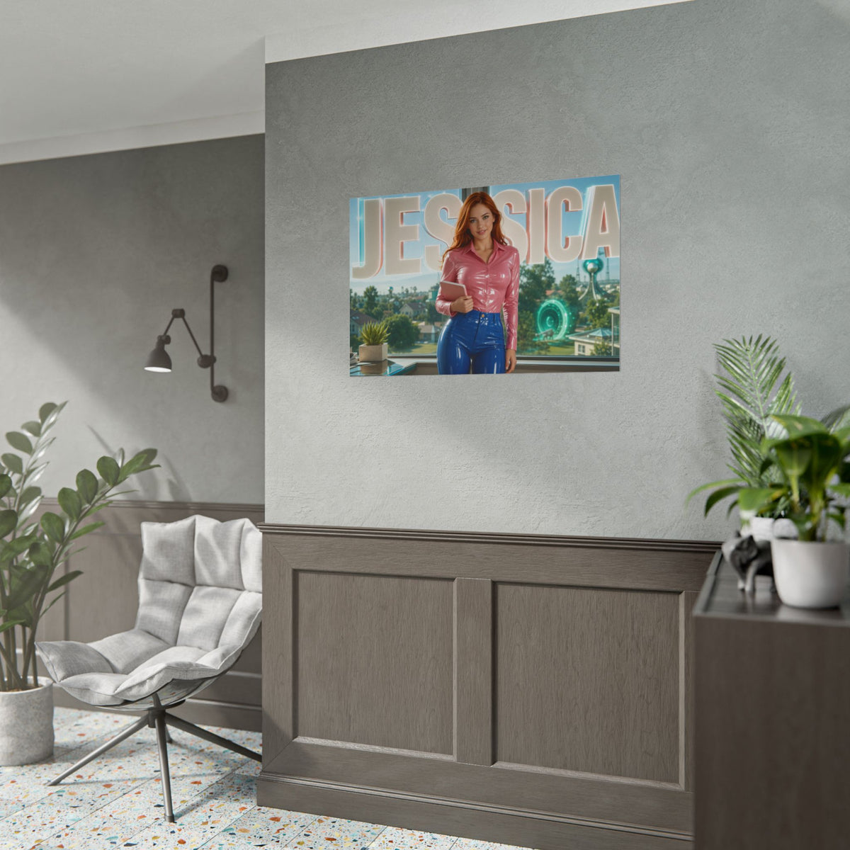 Cartoon Wall Art Jessica Rick and Morty Poster Room Decor Character Print