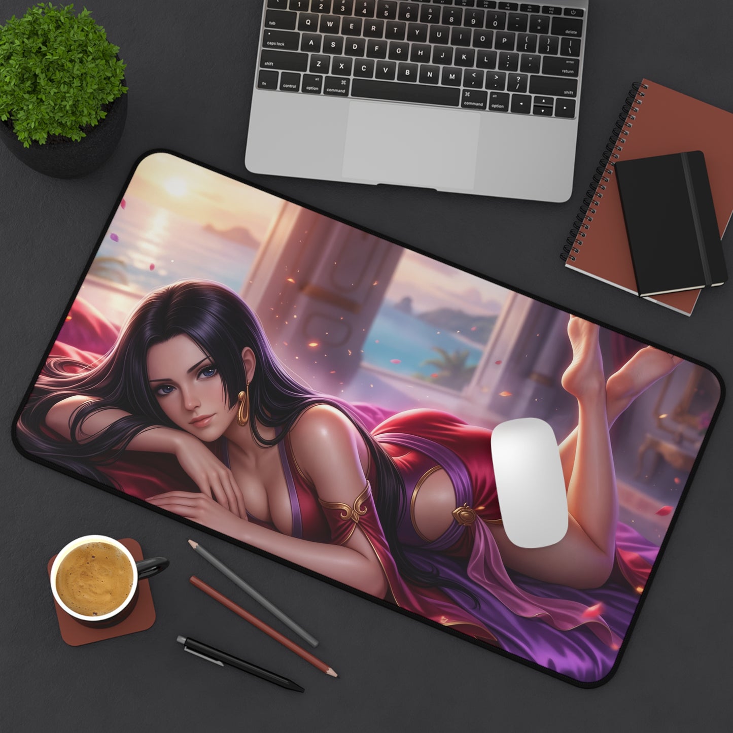 One Piece Mouse Pad, Boa Hancock Desk Mat, Anime Decor