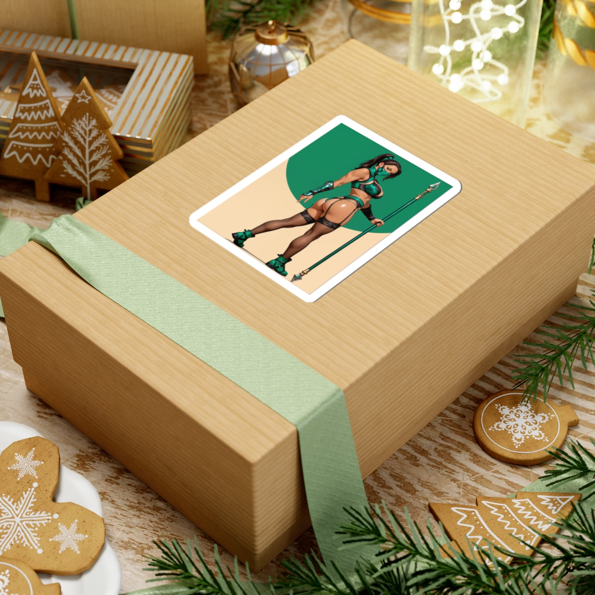 Jade-Aufkleber – Mortal Kombat Vinyl-Aufkleber für Laptops, Notizbücher und Innendekoration