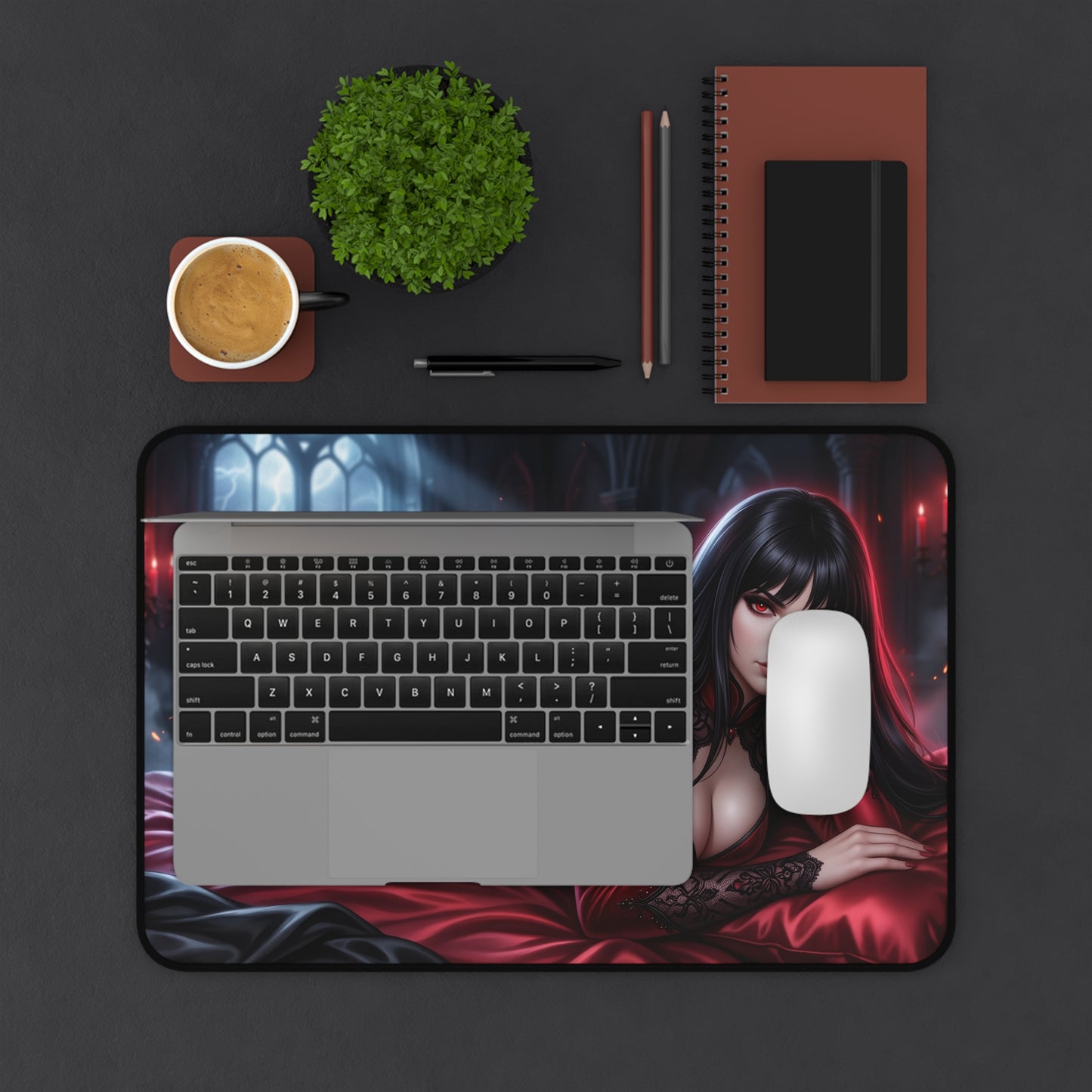 Vampirella Mouse Pad, Horror Desk Mat, Gamer Gift XXL