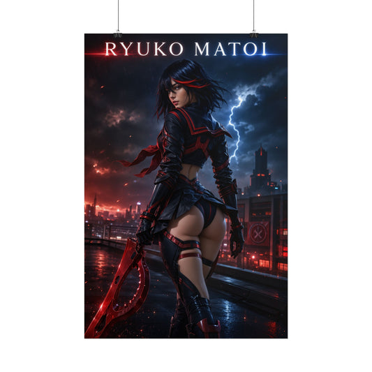 Kill la Kill Ryuko Matoi Anime Poster Gaming Wall Art Room Decor