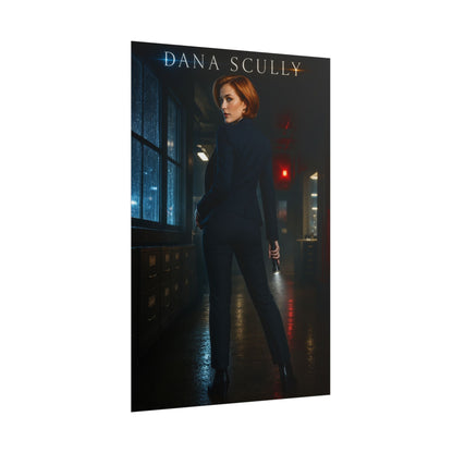 Dana Scully X-Files FBI Poster Sci-Fi TV Wall Art Print