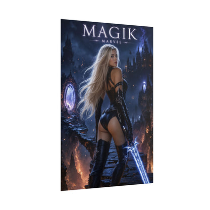 Magik Poster, Marvel Wall Art, Comic Book Print, Fantasy Decor