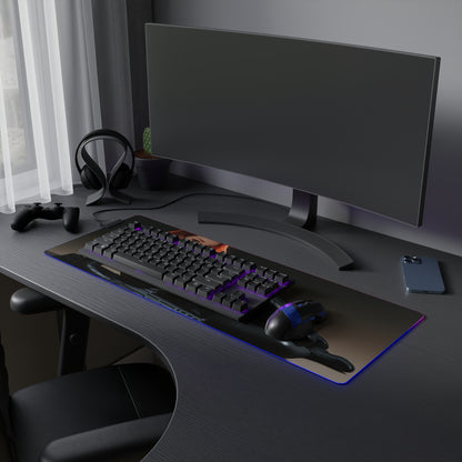 Килимок для столу Black Widow – світлодіодний RGB-підсвітлювальний килимок, ігровий комплект із зображенням аніме-дівчини Вайфу