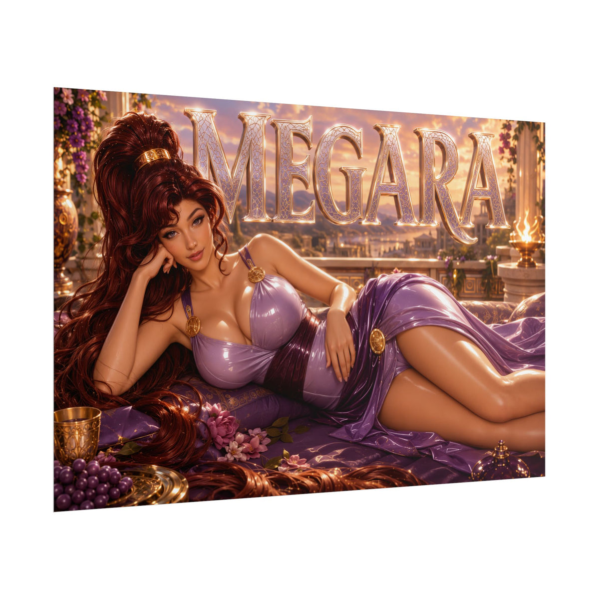 Fantasy Wall Art Megara Hercules Poster Character Room Decor Gift Print