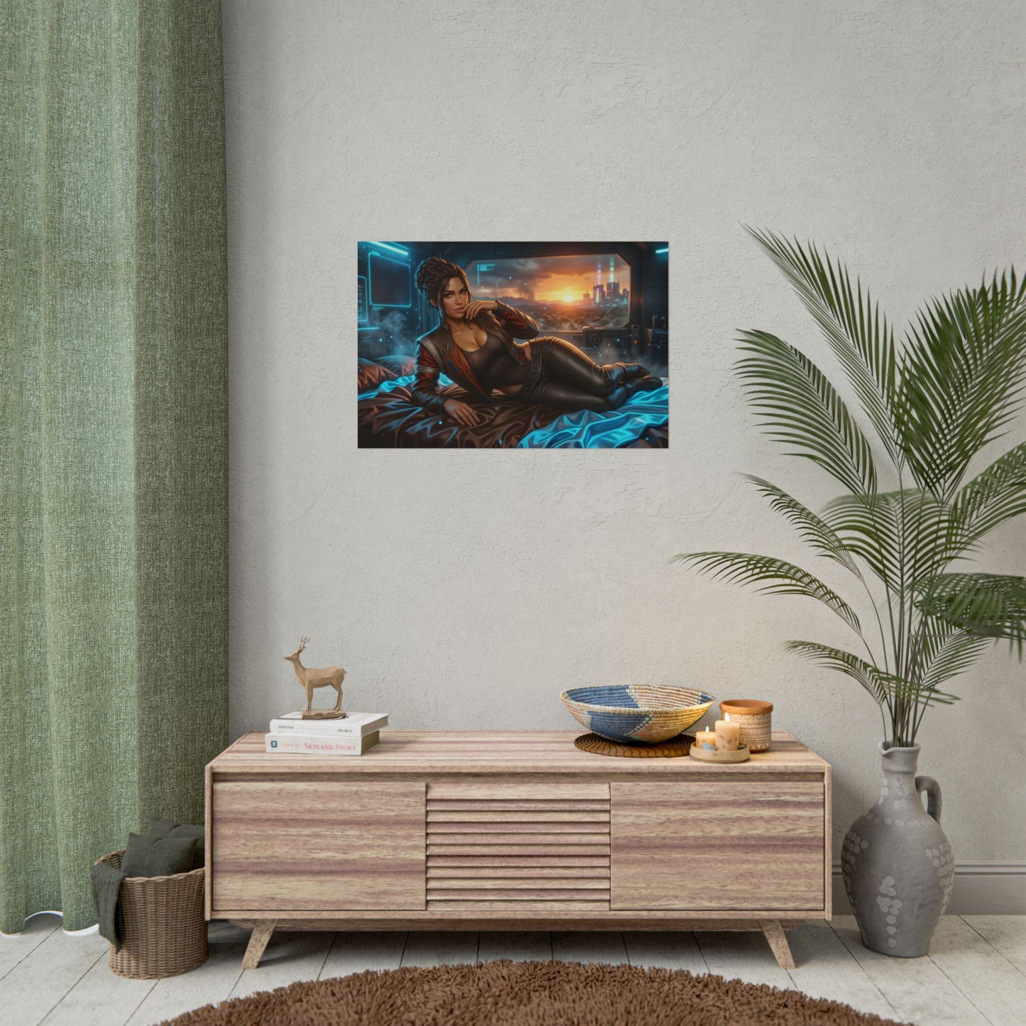 Panam Palmer Poster, Cyberpunk Wall Art, Gaming Print Decor