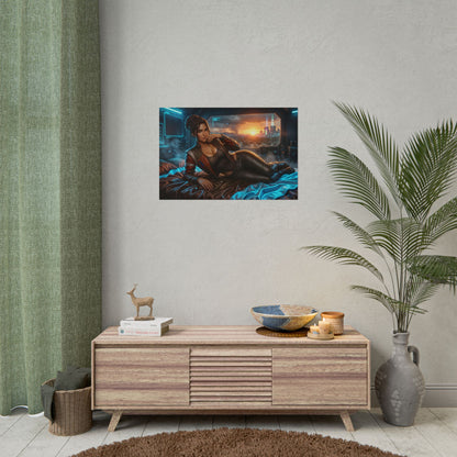Panam Palmer Poster, Cyberpunk Wall Art, Gaming Print Decor