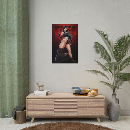 Tanya Mortal Kombat Poster, Mortal Kombat Wall Art Print, Warrior Princess Decor, Fighting Game Wall Art, Gamer Gift