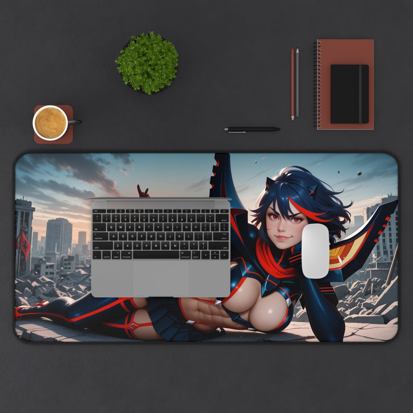Килимок для столу Ryuko Matoi, килимок для миші з аніме-дівчиною-файтингом, налаштування столу для екшн-ігор