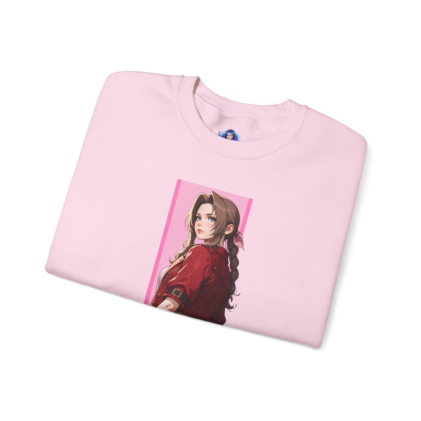 Aerith Gainsborough Sweatshirt, FFVII Crewneck, Cozy Fantasy Gaming Apparel for Fans