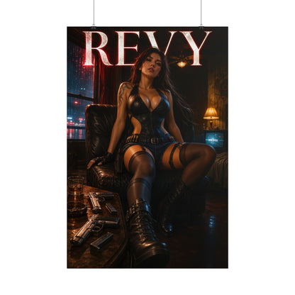 Revy Character Poster Black Lagoon Anime Room Wall Decor Collectible Art Print
