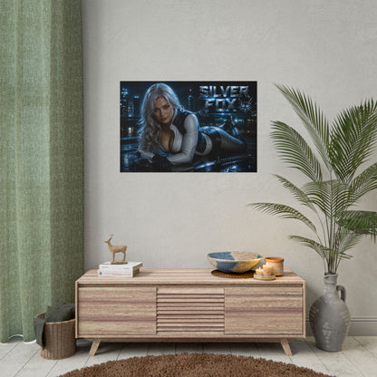 Comic Wall Art Silver Fox Poster Heroine Room Decor Collectible Character Print