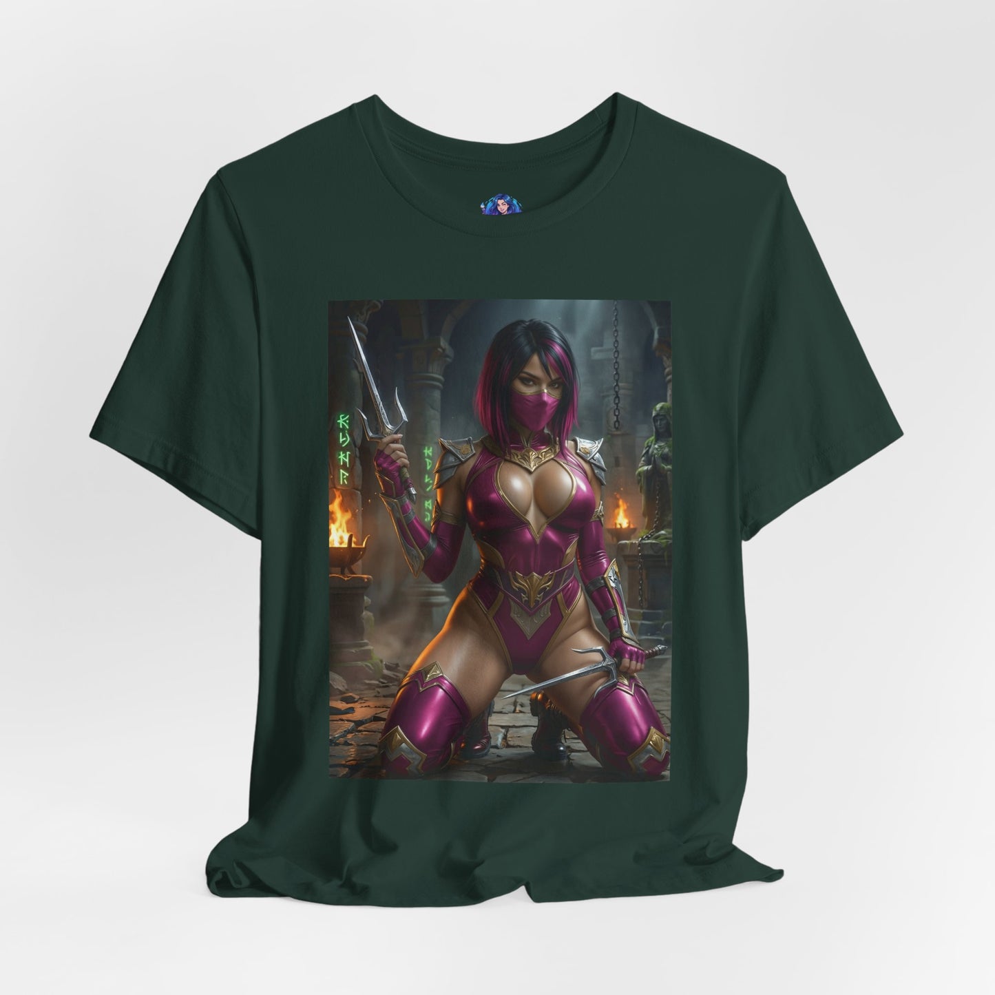 Mileena Mortal Kombat T-Shirt | Kampfspiel-Shirt für Gamer &amp; Anime-Fans
