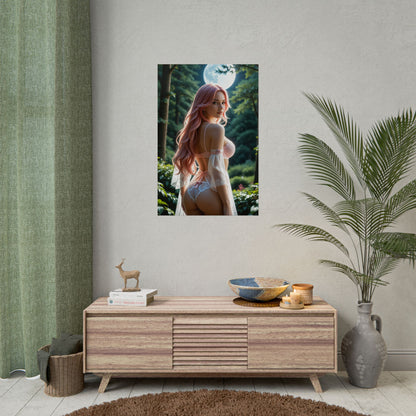 Настінний художній плакат Вайфу | Аніме-принт Яе Міко для ігрової конфігурації або декору отаку