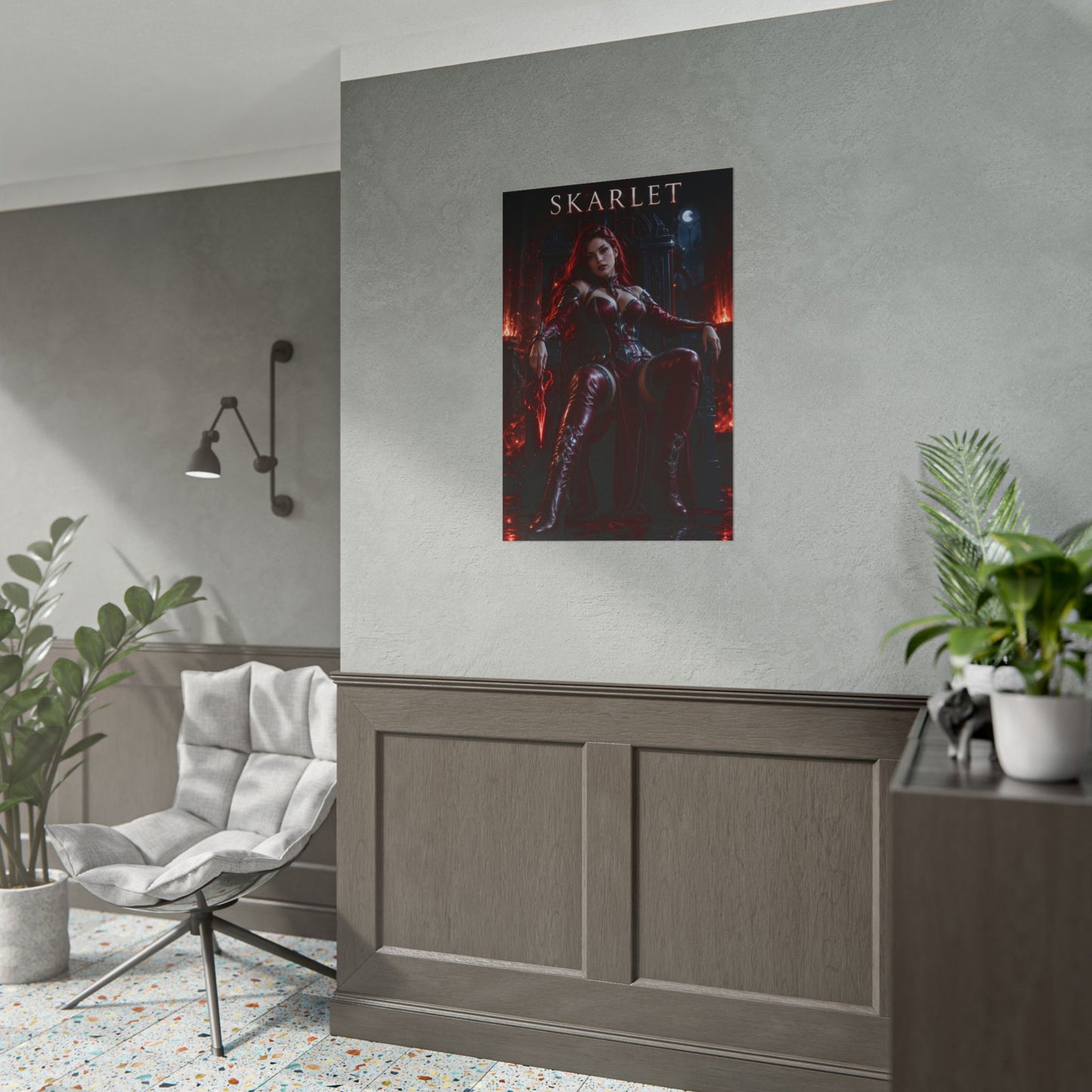 Skarlet MK Poster Mortal Kombat Gaming Wall Art Print Decor